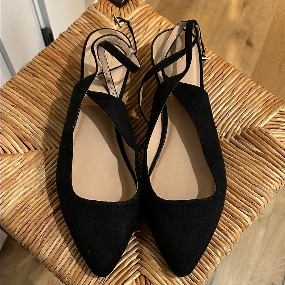 crown & ivy Black Flats